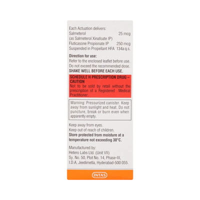 Quikhale Sf 25/250mcg Box Of 120 Metered Dose Inhaler