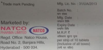 Natcocil T Strip Of 10 Tablets