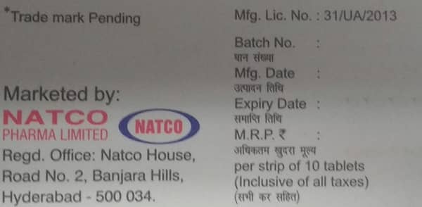 Natcocil T Strip Of 10 Tablets