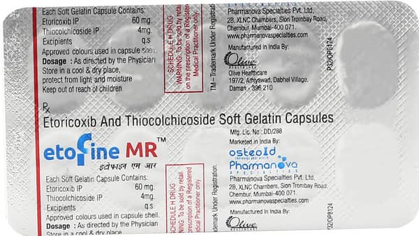 Etofine Mr Strip Of 10 Capsules