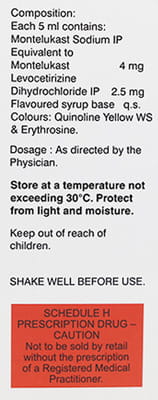 Montina L Bottle Of 60ml Syrup