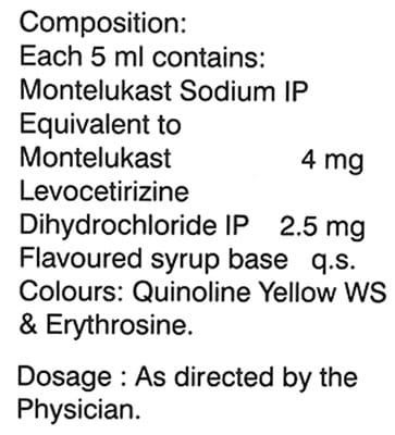 Montina L Bottle Of 60ml Syrup