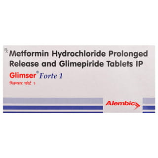 Glimser Forte 1Mg Strip Of 15 Tablets