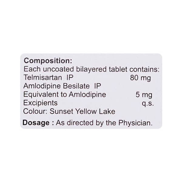 Telvilite Am 80/5mg Strip Of 10 Tablets