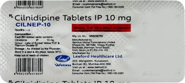 Cilnep 10mg Strip Of 10 Tablets