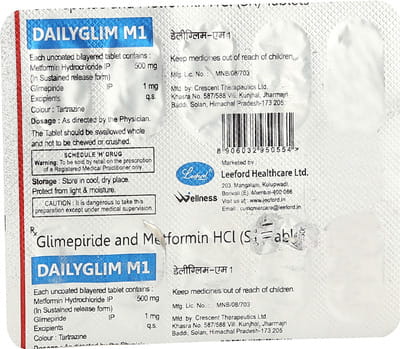 Dailyglim M1 Strip Of 10 Tablets