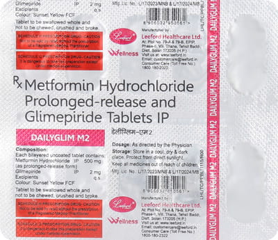 Dailyglim M 2mg Strip Of 10 Tablets