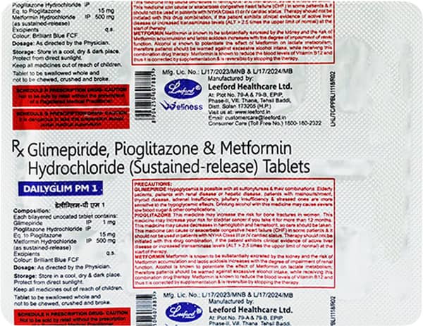 Dailyglim Pm 1mg Strip Of 10 Tablets