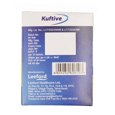 Kuftive Strip Of 10 Tabletss
