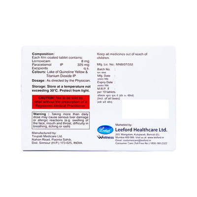 Coxilor P Strip Of 10 Tabletss