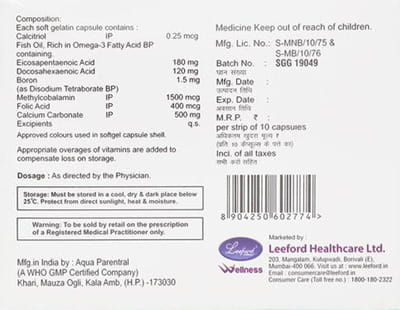 Recalmin D3 Max Strip Of 10 Capsules
