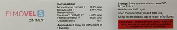 Elmovel S Tube Of 10gm Ointment