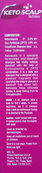 Ketoscalp Bottle Of 100ml Shampoo + Conditioner