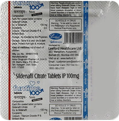 Funtime 100mg Strip Of 4 Tablets