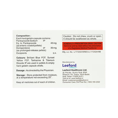 Pezover Dsr Strip Of 10 Capsules