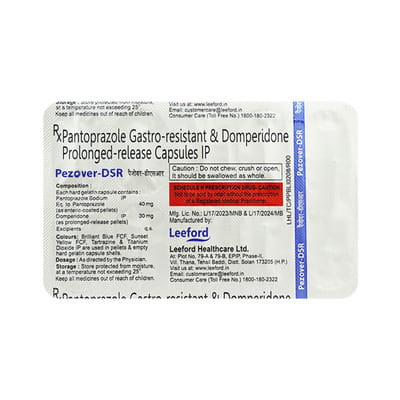 Pezover Dsr Strip Of 10 Capsules