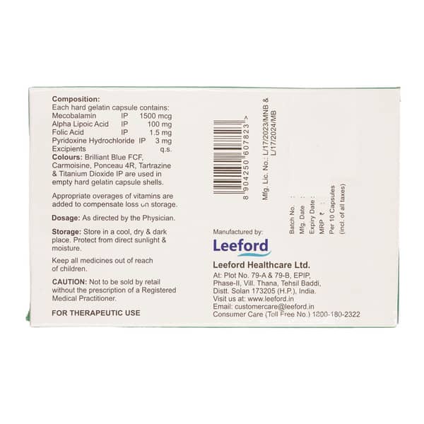 Cobafast Strip Of 10 Capsules