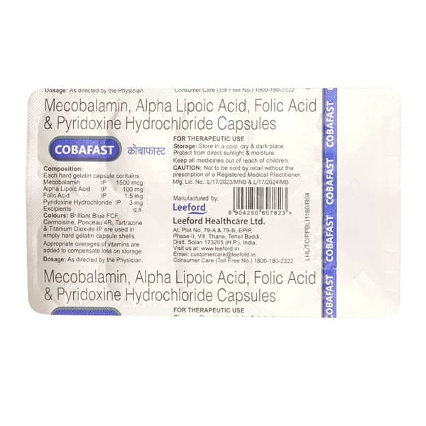 Cobafast Strip Of 10 Capsules