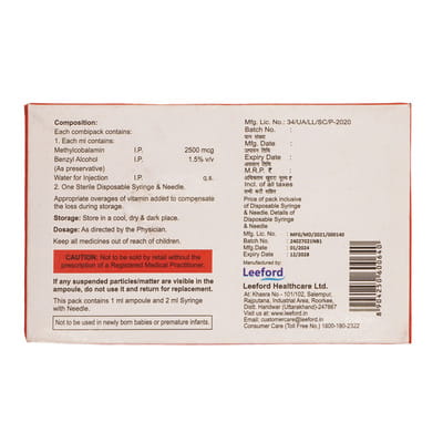 Cobafast 2500mcg Ampoule Of 1ml Injection