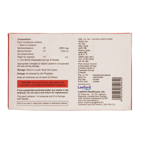 Cobafast 2500mcg Ampoule Of 1ml Injection