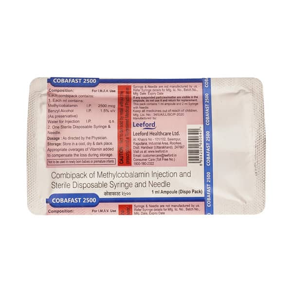 Cobafast 2500mcg Ampoule Of 1ml Injection