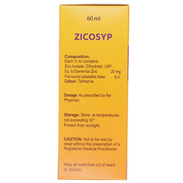 Zicosyp Bottle Of 60ml Syrup
