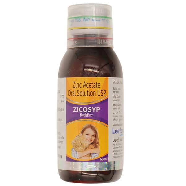 Zicosyp Bottle Of 60ml Syrup