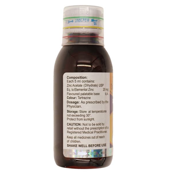 Zicosyp Bottle Of 60ml Syrup