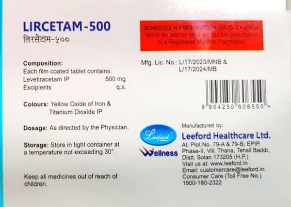 Lircetam 500mg Strip Of 10 Tablets