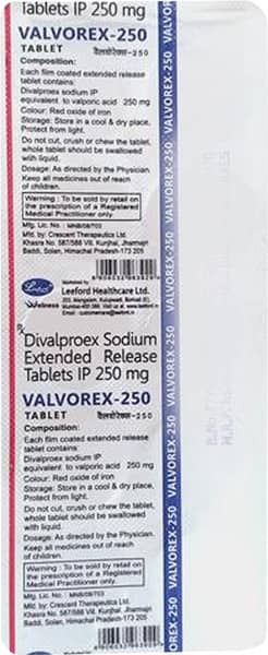 Valvorex 250Mg Strip Of 10 Tablets