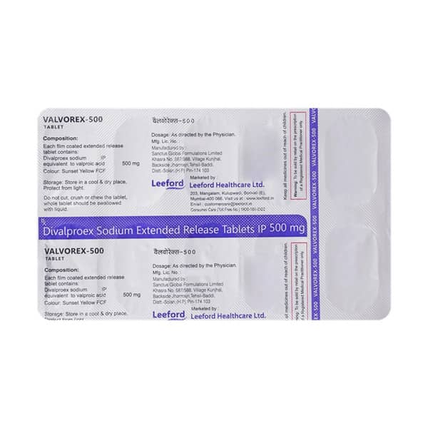 Valvorex 500mg Strip Of 10 Tablets