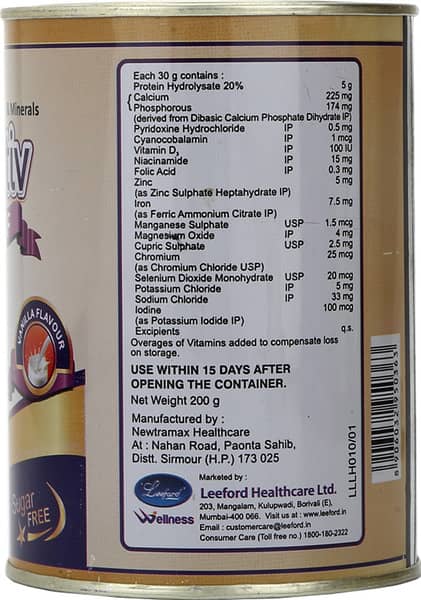 Nutiactiv Sugar Free Bottle Of 200G Powder