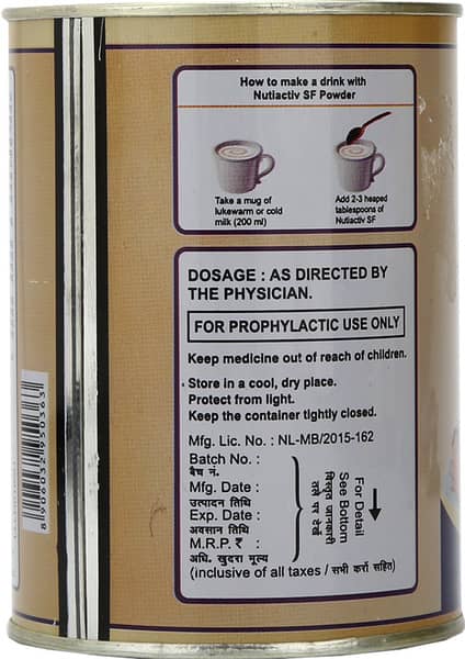 Nutiactiv Sugar Free Bottle Of 200G Powder