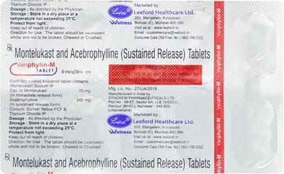 Venphylin M Strip Of 10 Tablets