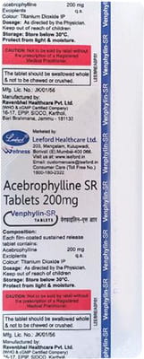 Venphylin Sr 200mg Strip Of 10 Tablets