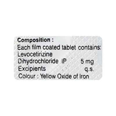 L Cetriver 5mg Strip Of 10 Tablets