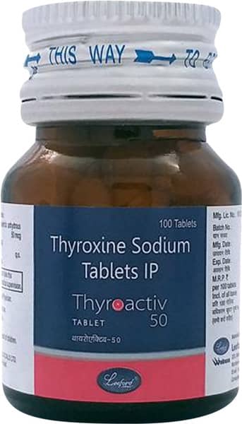 Thyroactiv 50Mcg Bottle Of 100 Tablets
