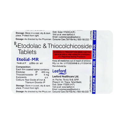 Etolid Mr Strip Of 10 Tablets
