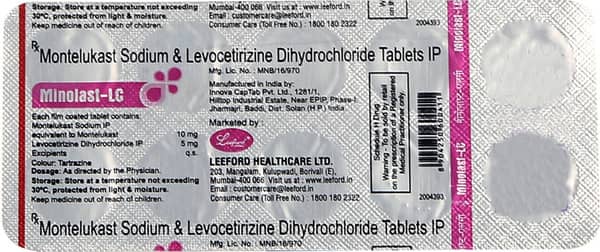 Minolast Lc Strip Of 10 Tablets