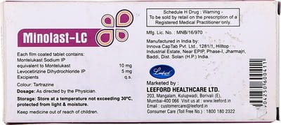 Minolast Lc Strip Of 10 Tablets