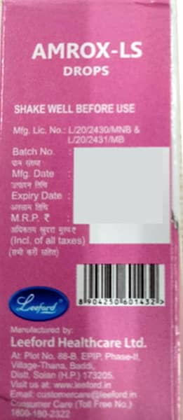 Amrox Ls Bottle Of 15Ml Oral Drops