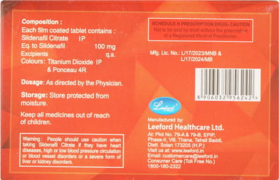 Bigfun 100mg Strip Of 4 Tablets