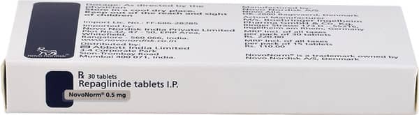 Novonorm 0.5mg Strip Of 30 Tablets