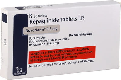 Novonorm 0.5mg Strip Of 30 Tablets