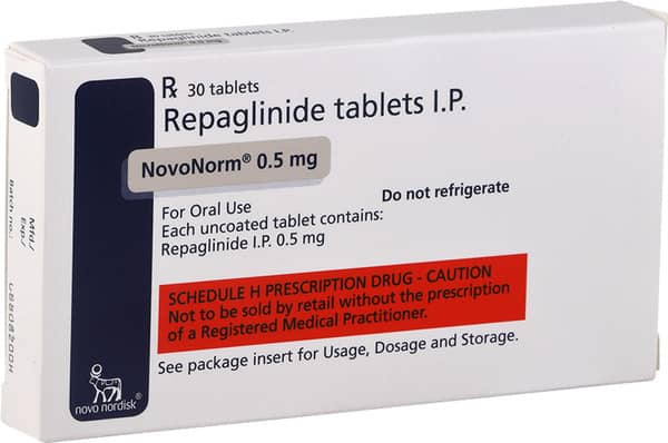 Novonorm 0.5mg Strip Of 30 Tablets