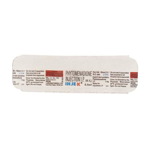 Injek Ampoule Of 0.5Ml Injection