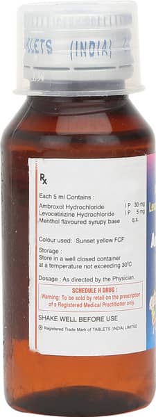 Ambrolite Cold Bottle Of 60ml Syrup