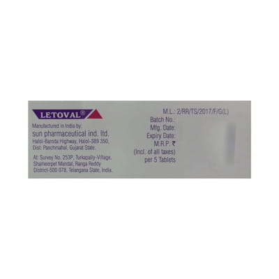 Letoval 2.5mg Strip Of 10 Tablets