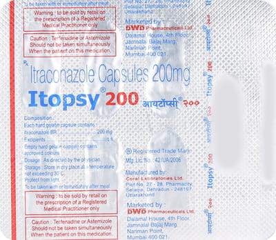 Itopsy 200mg Strip Of 7 Capsules
