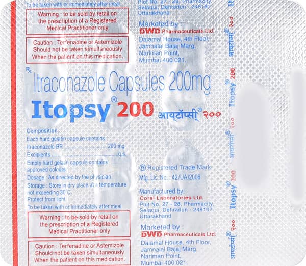 Itopsy 200mg Strip Of 7 Capsules